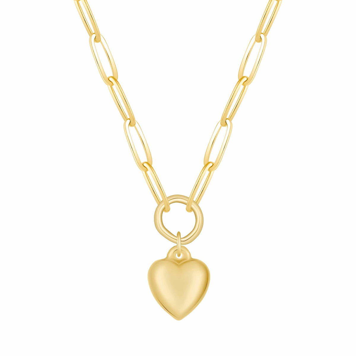 Urbanti Stainless Steel Bubblegum Heart Necklace