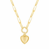 Urbanti Stainless Steel Bubblegum Heart Necklace