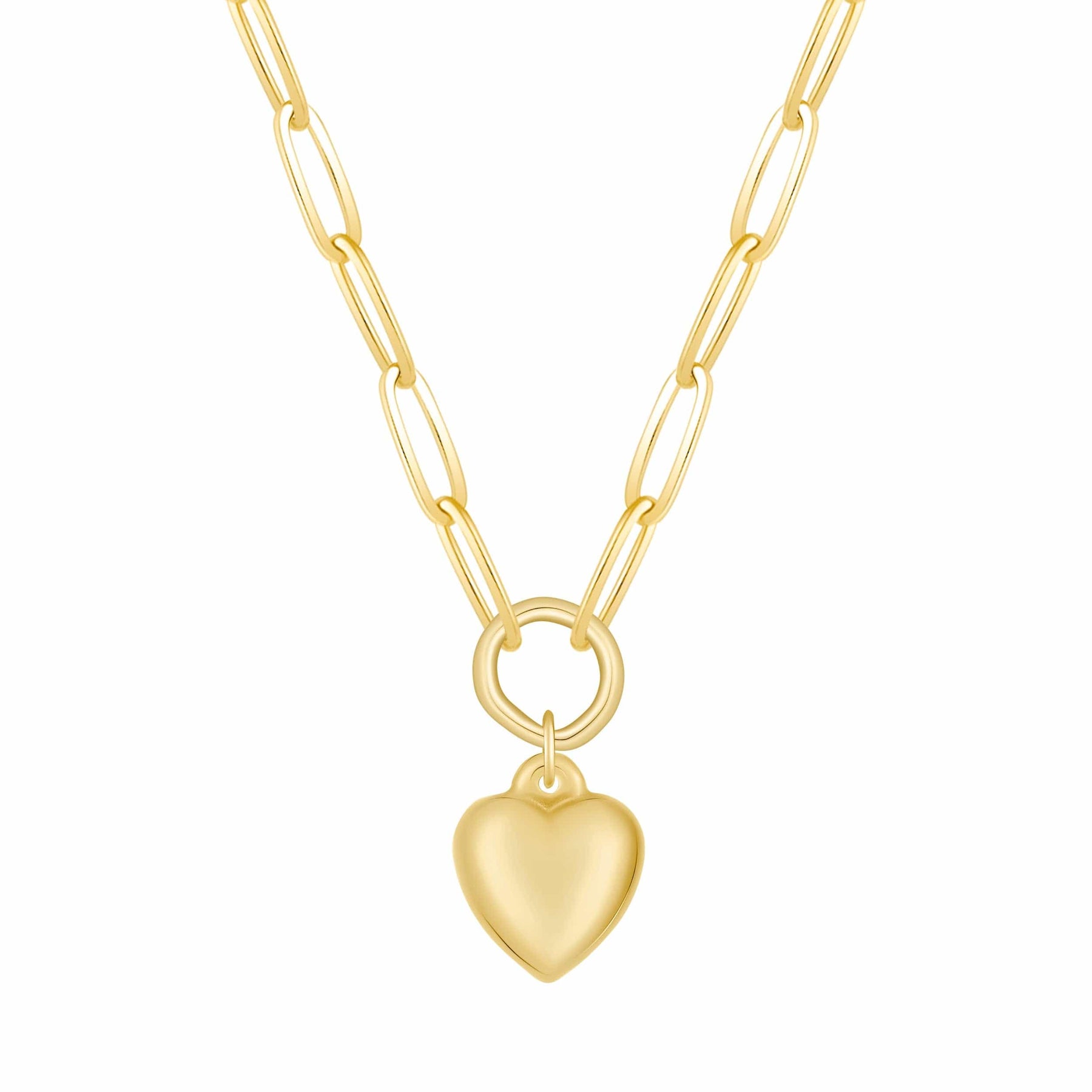 Urbanti Stainless Steel Bubblegum Heart Necklace