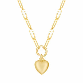 Urbanti Stainless Steel Bubblegum Heart Necklace
