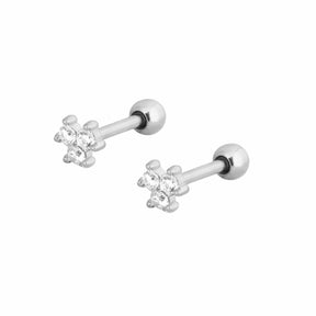 Urbanti Stainless Steel Callie Stud Earrings Silver