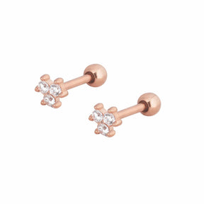 Urbanti Stainless Steel Callie Stud Earrings Rose Gold