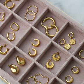 Urbanti Stainless Steel Carmel Hoop Earrings