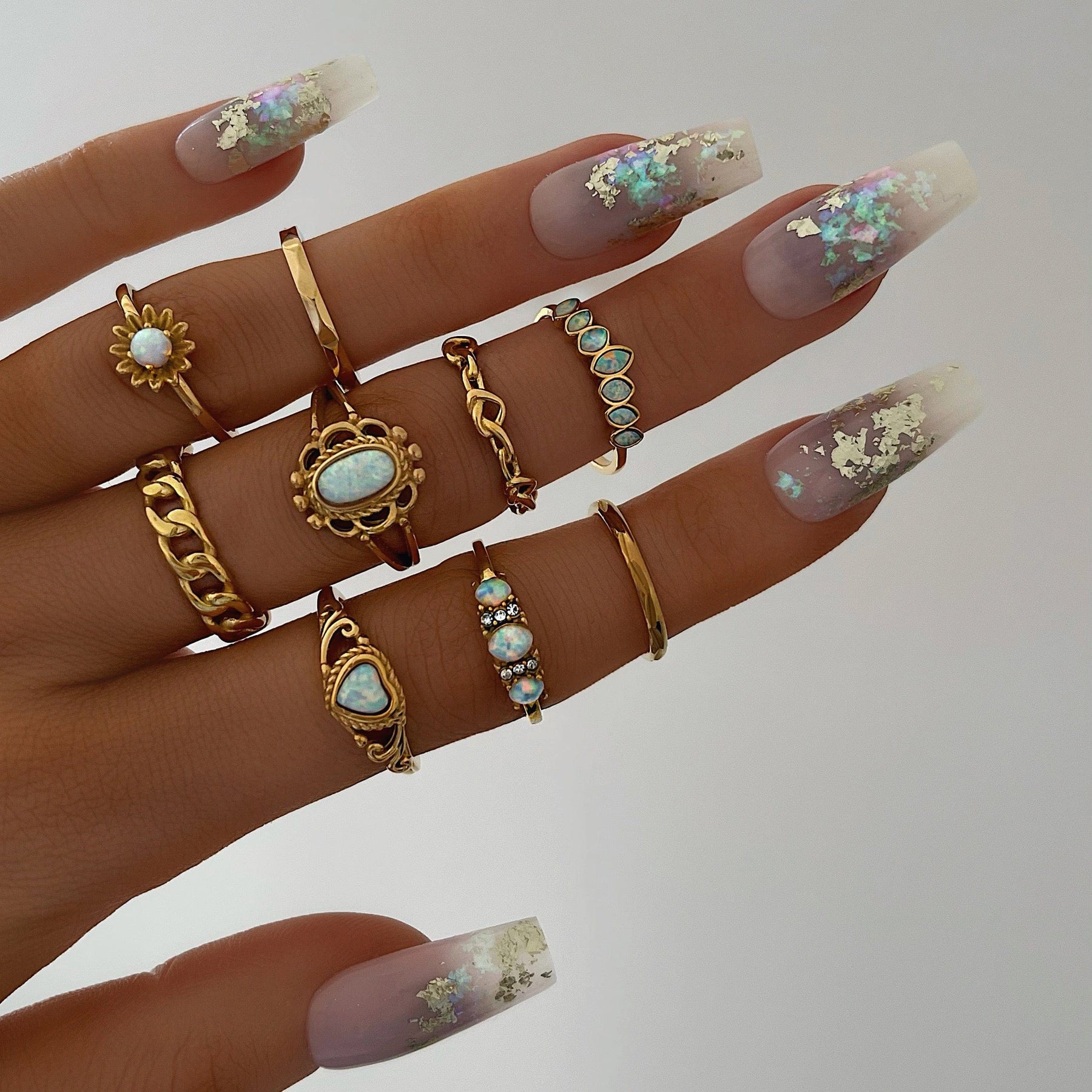 Urbanti Stainless Steel Catalina Opal Ring