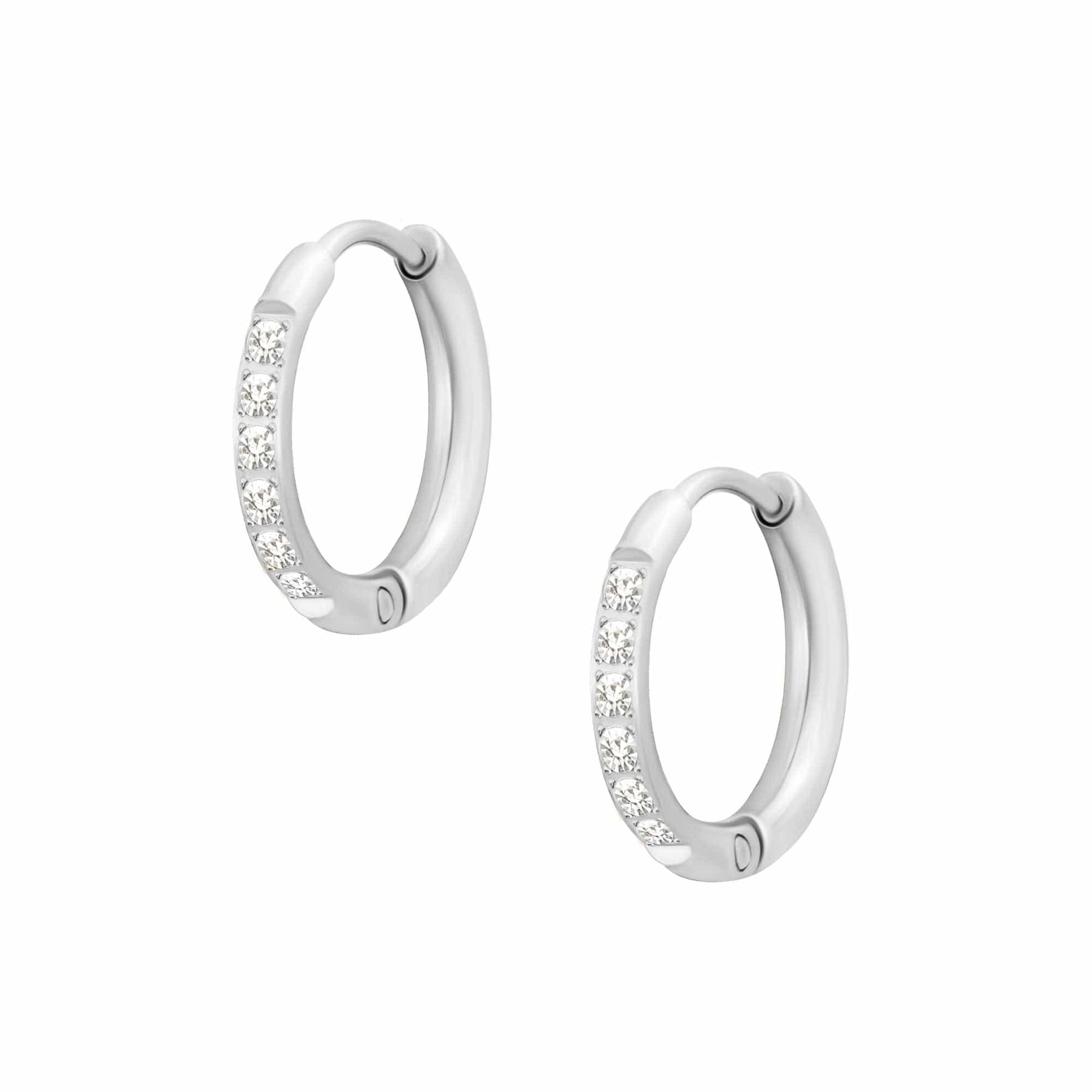 Urbanti Stainless Steel Caterina Hoop Earrings Silver / Small