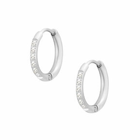 Urbanti Stainless Steel Caterina Hoop Earrings Silver / Small