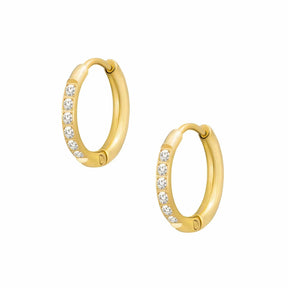 Urbanti Stainless Steel Caterina Hoop Earrings Gold / Small