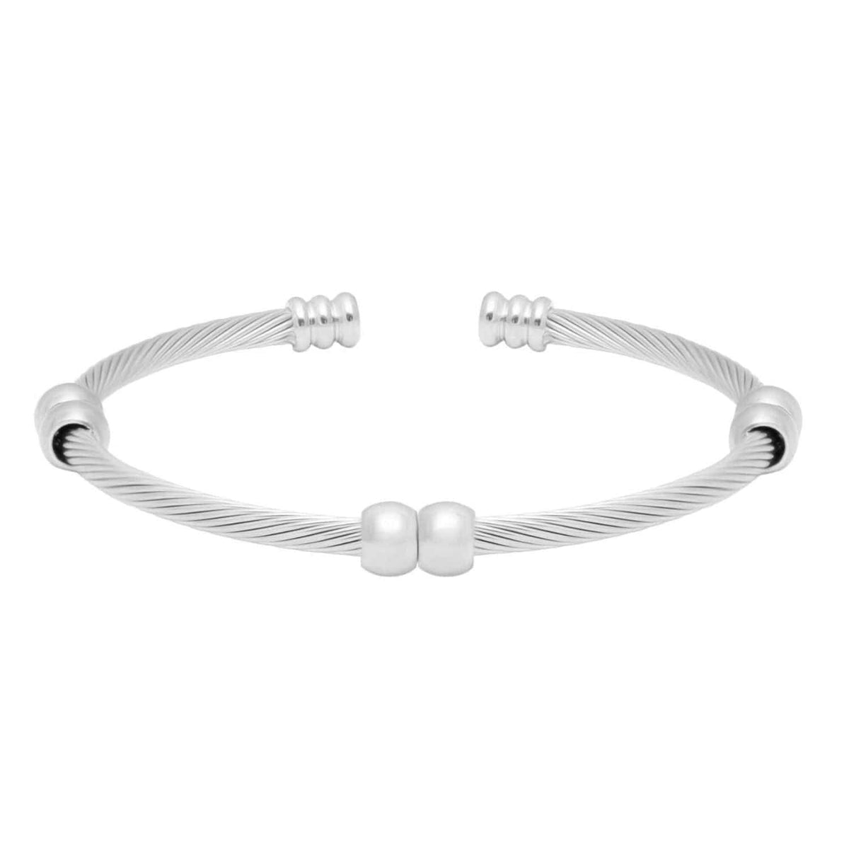 Urbanti Stainless Steel Catherine Cuff Bracelet Silver