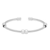 Urbanti Stainless Steel Catherine Cuff Bracelet Silver