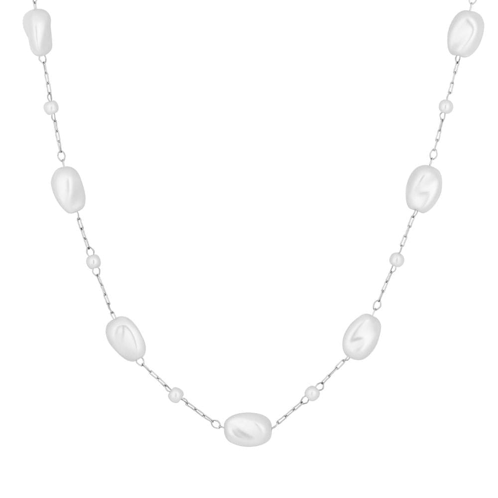 Urbanti Stainless Steel Cayenne Pearl Choker