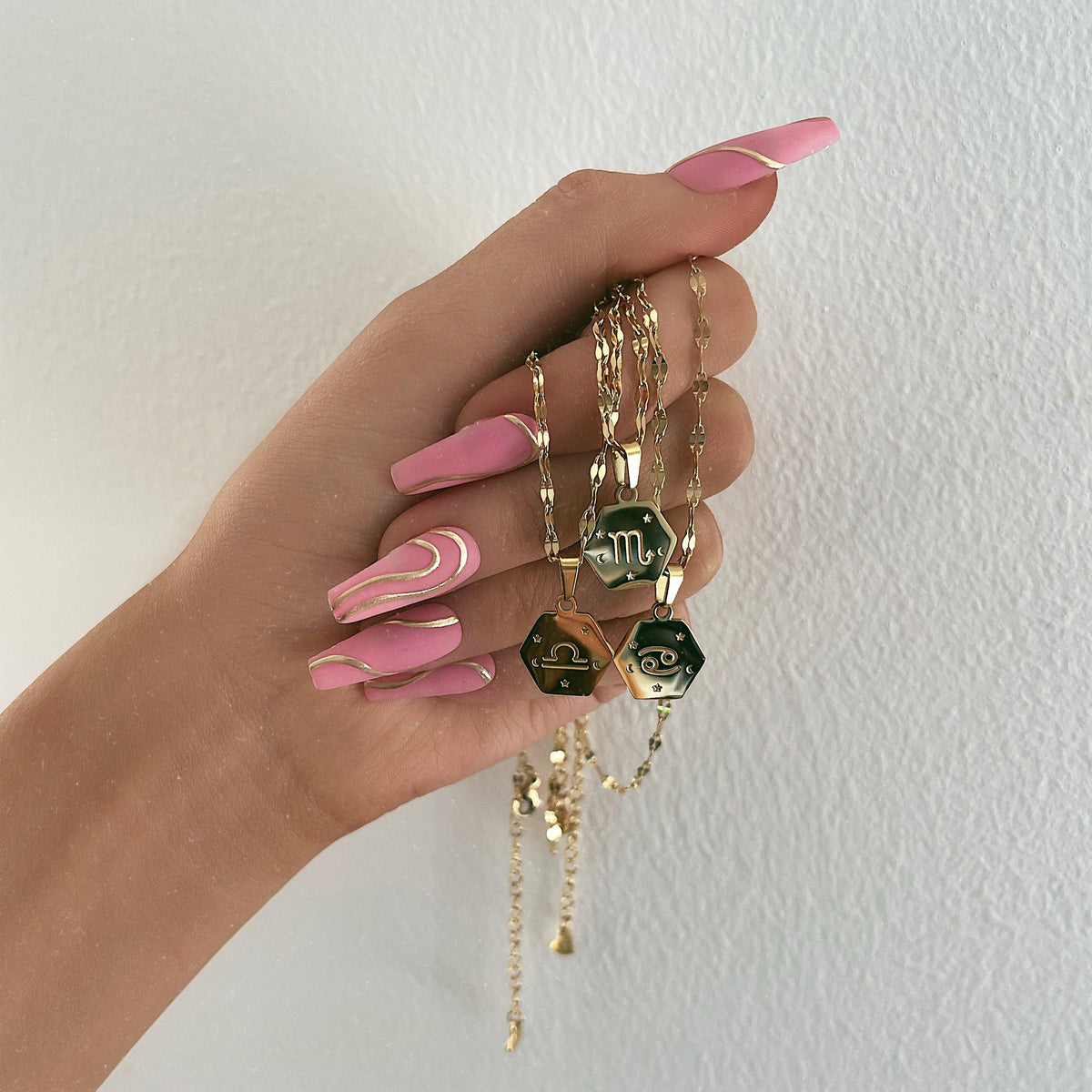 Urbanti Stainless Steel Celestial Zodiac Necklace