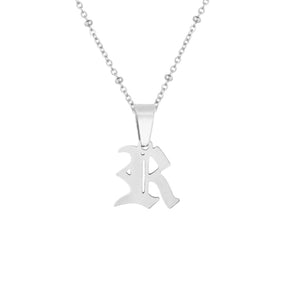 Urbanti Stainless Steel Charisma Beaded Initial Necklace
