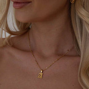 Urbanti Stainless Steel Charisma Beaded Initial Necklace