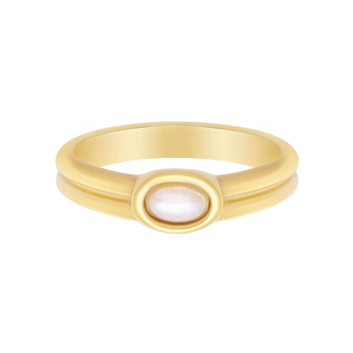 Urbanti Stainless Steel Charlotte Pearl Ring