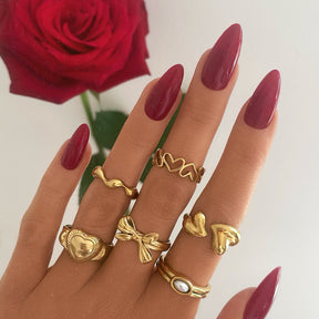 Urbanti Stainless Steel Charlotte Pearl Ring