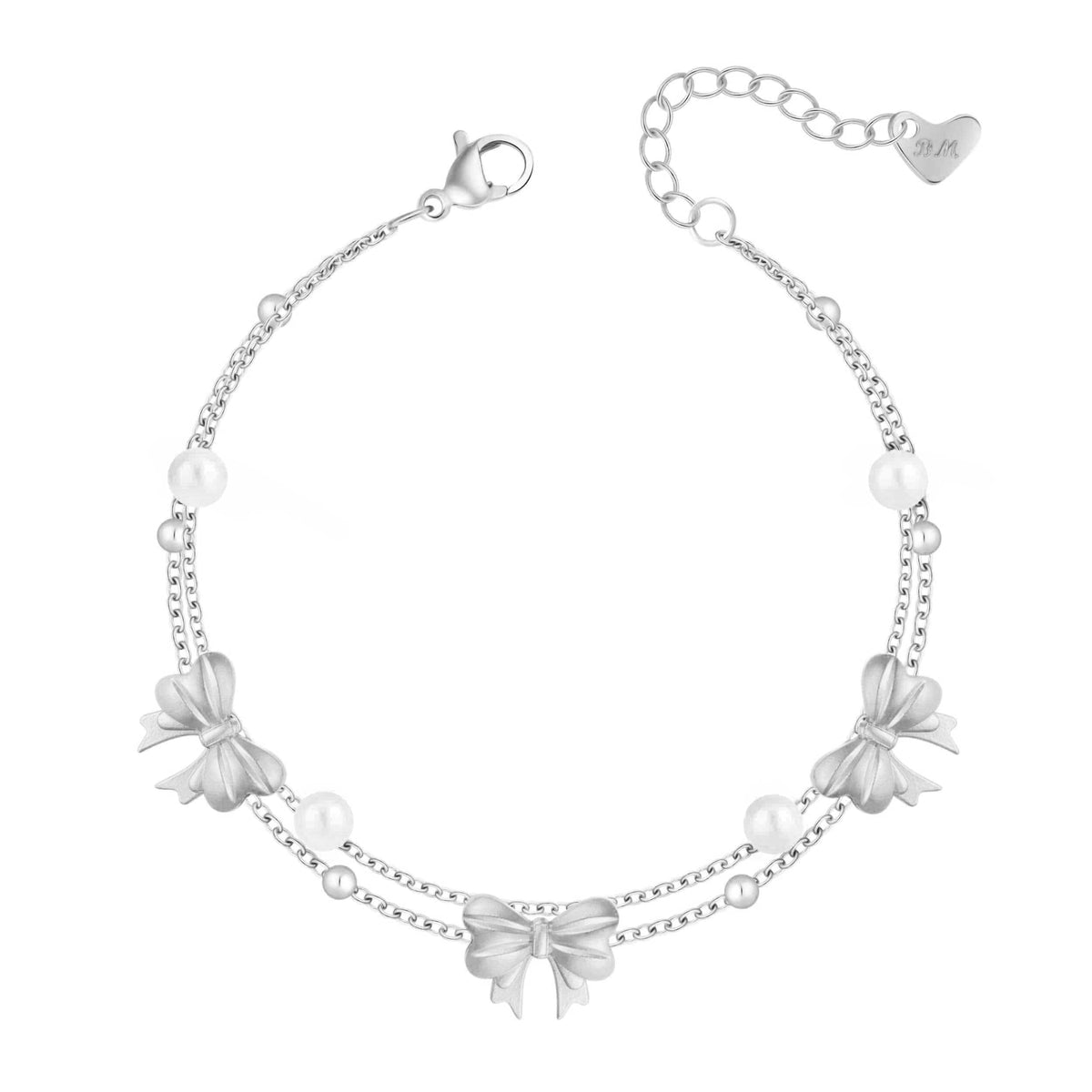 Urbanti Stainless Steel Cherish Bow Bracelet