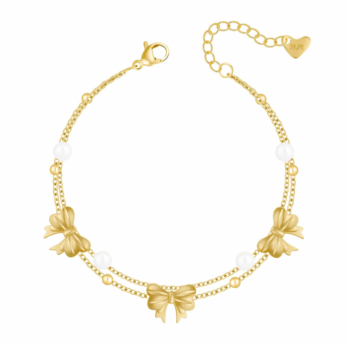 Urbanti Stainless Steel Cherish Bow Bracelet