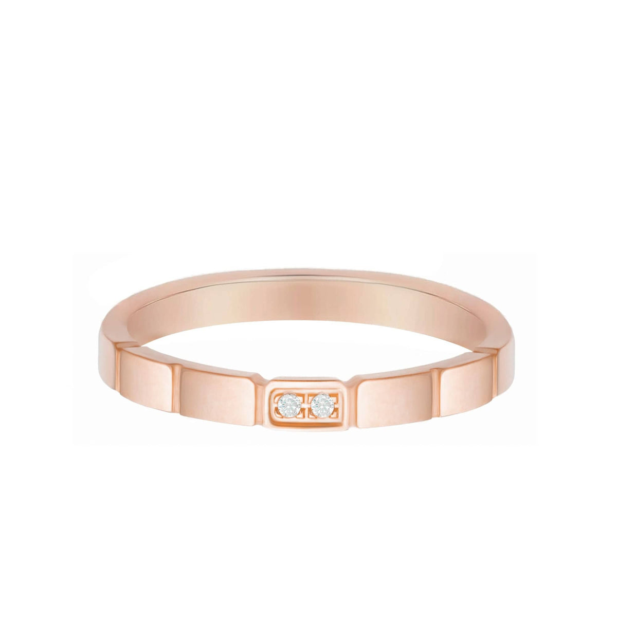 Urbanti Stainless Steel Cheryl Ring Rose Gold / US 3 / UK F / EUR 44 / (midi)