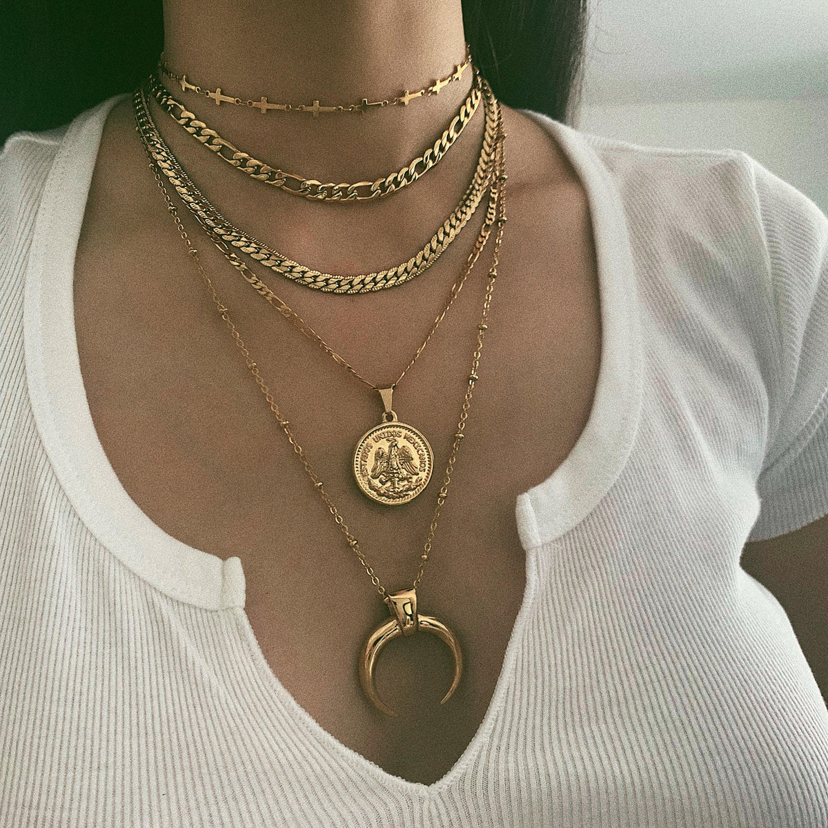 Urbanti Stainless Steel Chunky Figaro Choker / Necklace