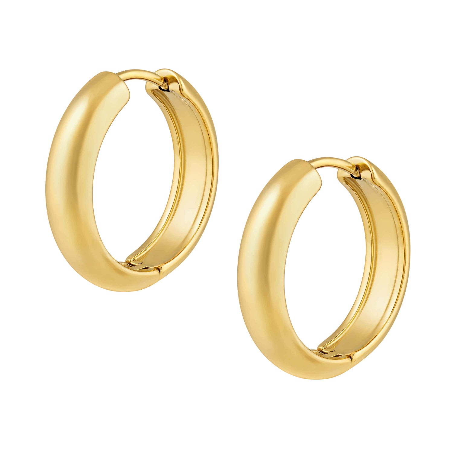 Urbanti Stainless Steel Chunky Hoop Earrings