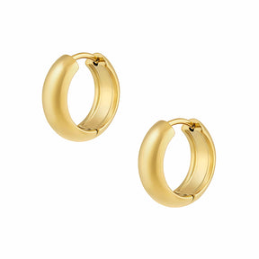 Urbanti Stainless Steel Chunky Hoop Earrings