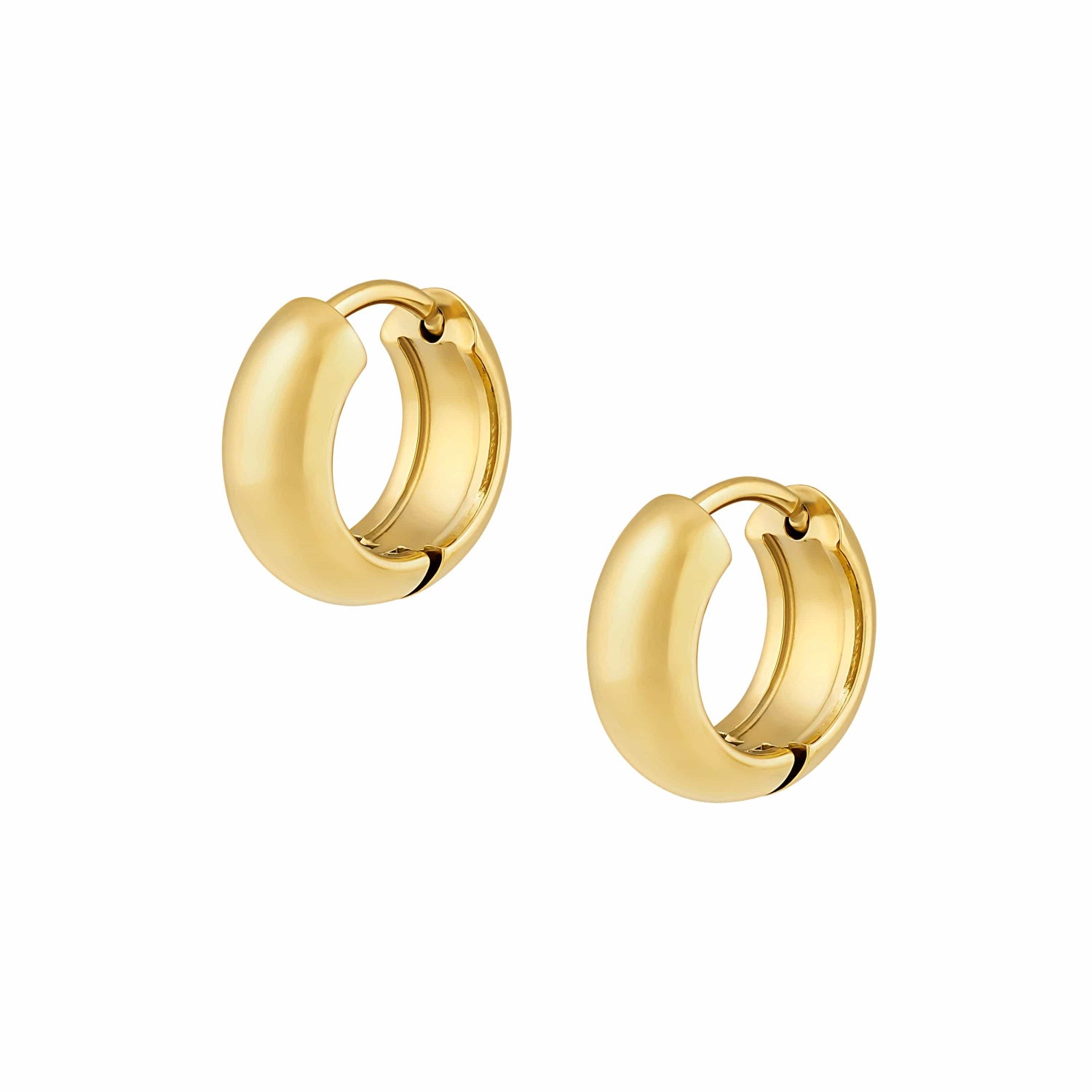 Urbanti Stainless Steel Chunky Hoop Earrings