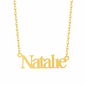 Urbanti Stainless Steel Classic Nameplate Necklace