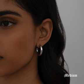 Urbanti Stainless Steel Classic Hoop Earrings