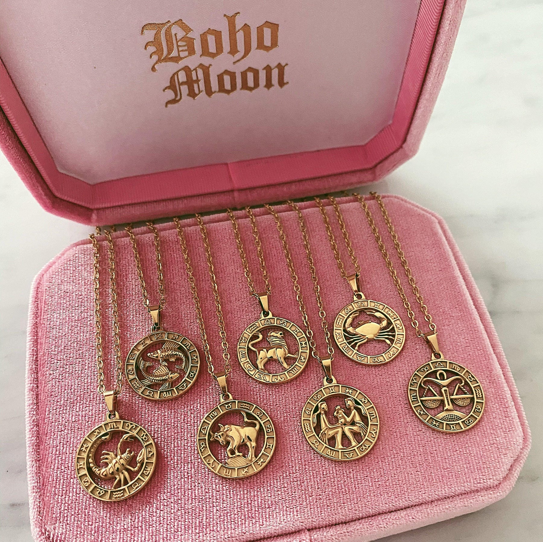 Urbanti Stainless Steel Classic Zodiac Necklace