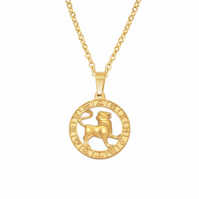 Urbanti Stainless Steel Classic Zodiac Necklace