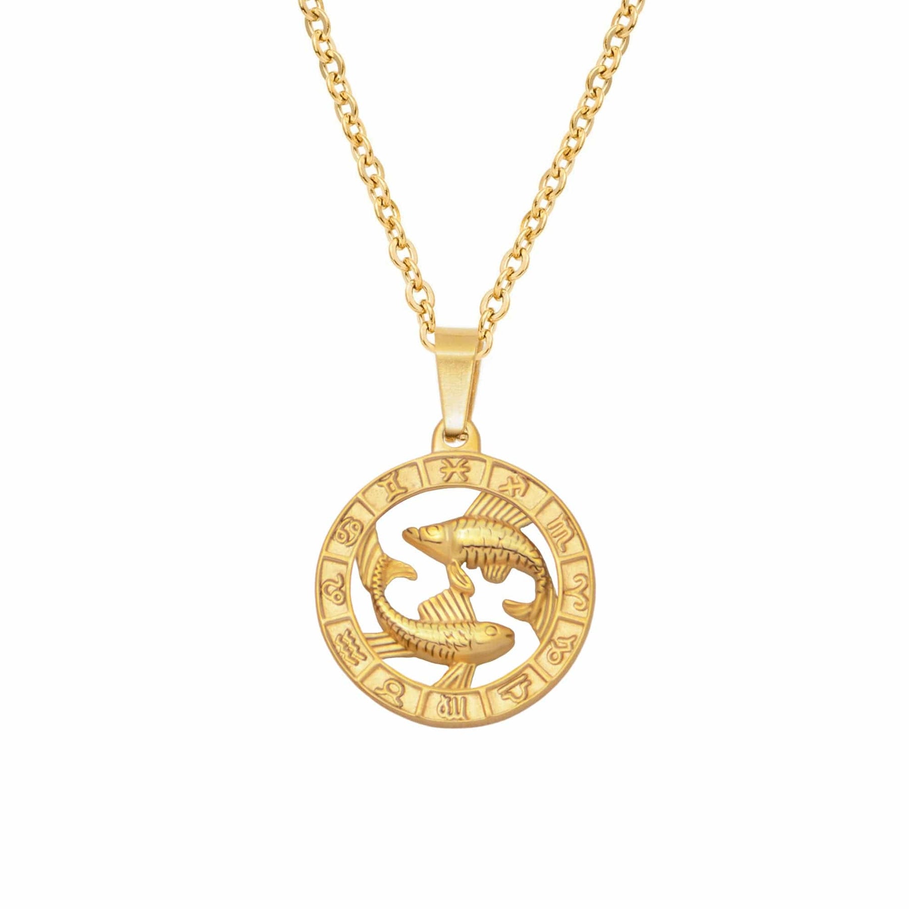 Urbanti Stainless Steel Classic Zodiac Necklace