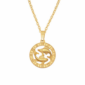 Urbanti Stainless Steel Classic Zodiac Necklace