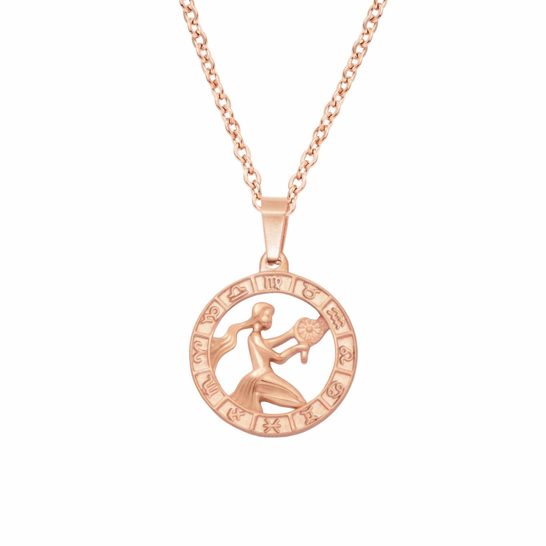 Urbanti Stainless Steel Classic Zodiac Necklace