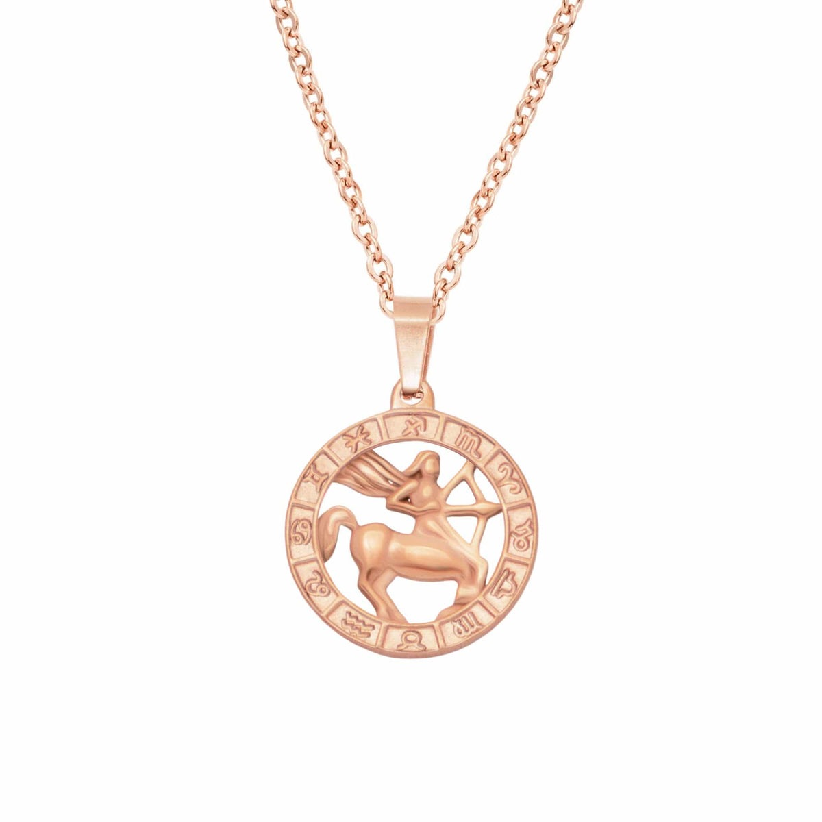 Urbanti Stainless Steel Classic Zodiac Necklace