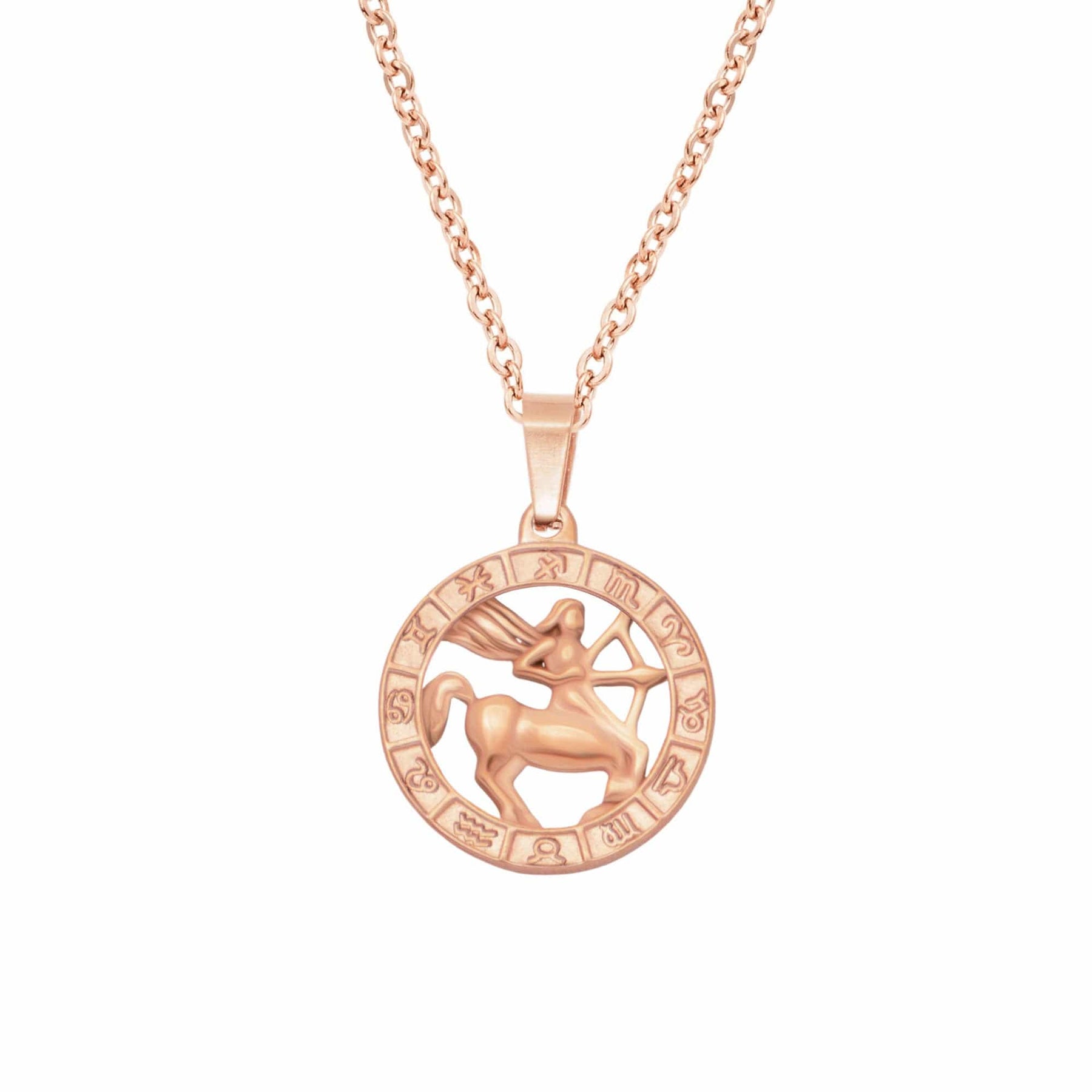 Urbanti Stainless Steel Classic Zodiac Necklace