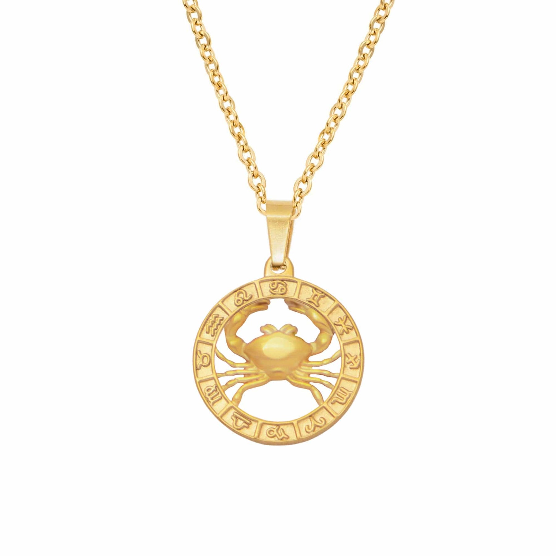 Urbanti Stainless Steel Classic Zodiac Necklace