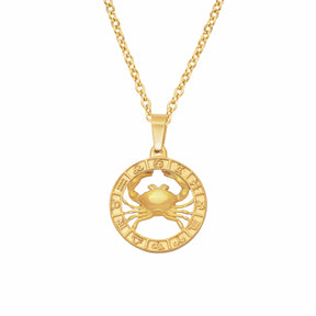 Urbanti Stainless Steel Classic Zodiac Necklace