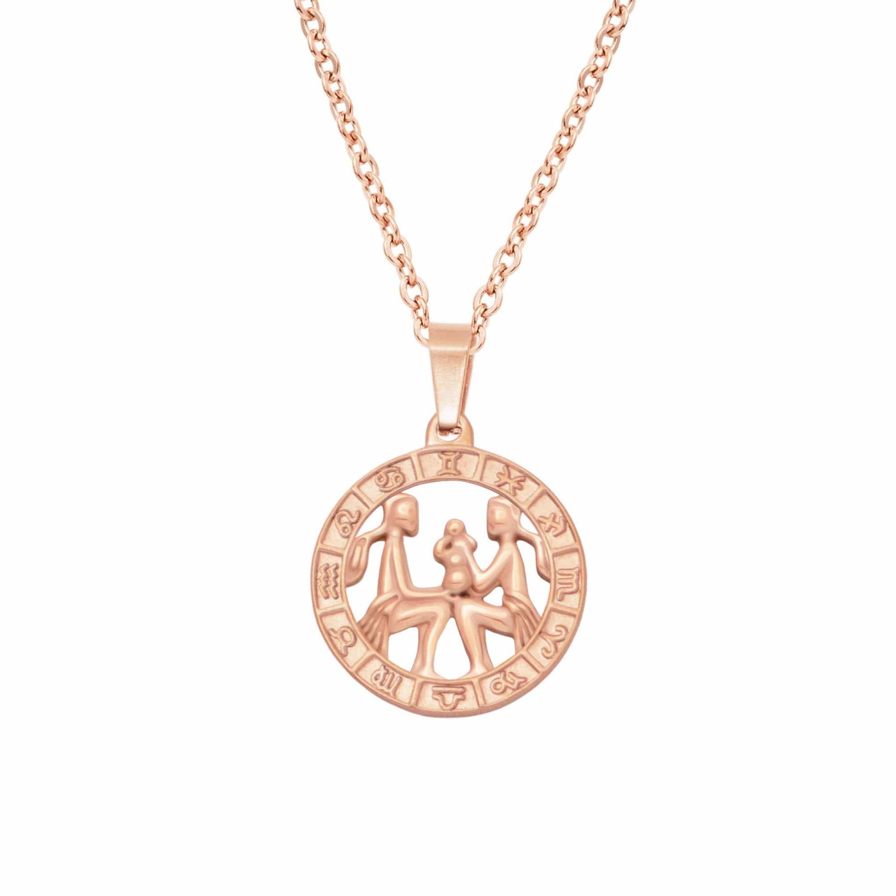 Urbanti Stainless Steel Classic Zodiac Necklace