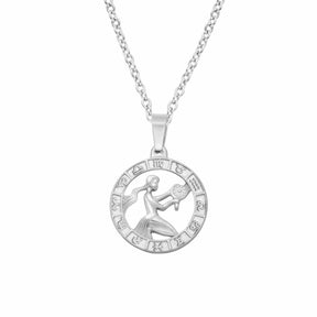 Urbanti Stainless Steel Classic Zodiac Necklace