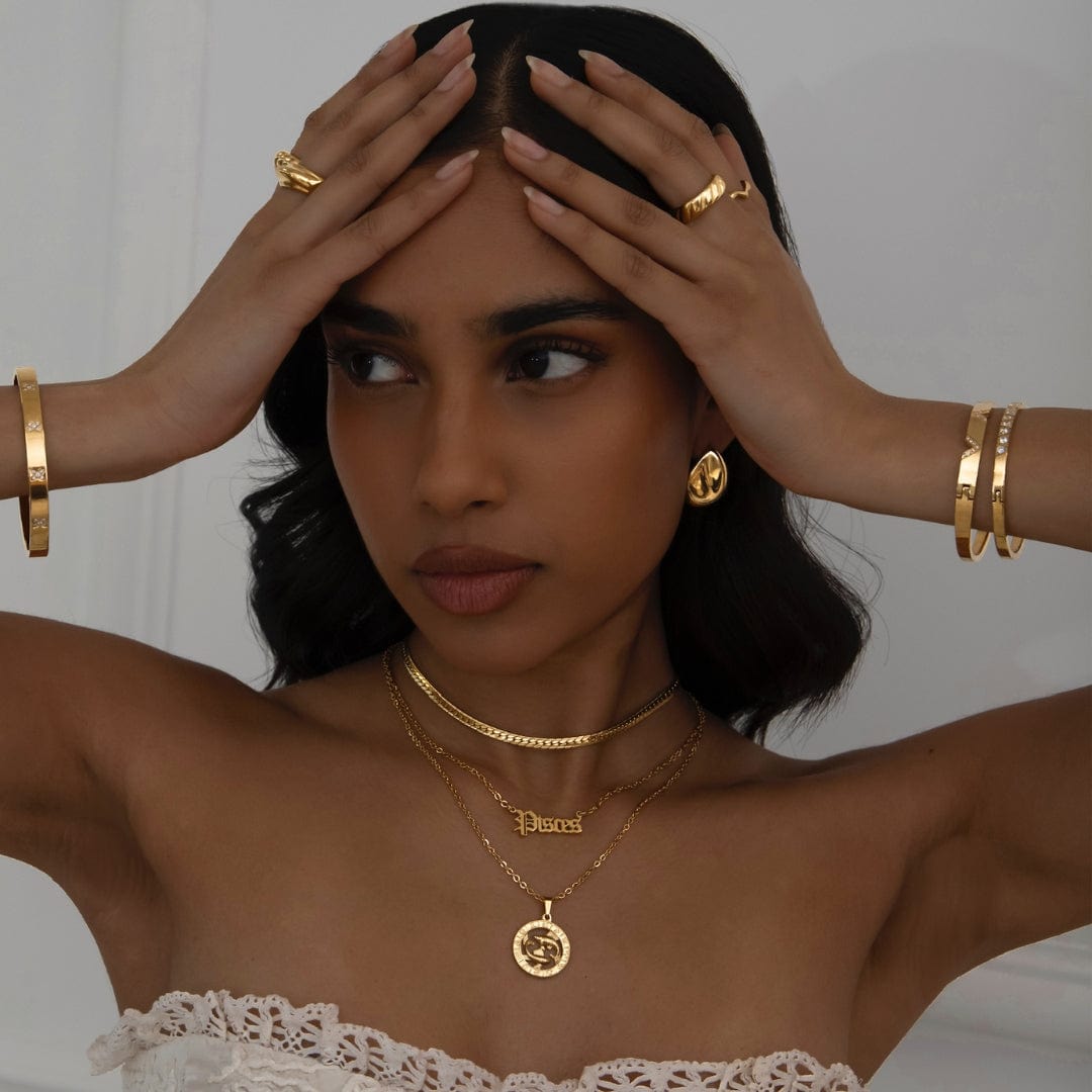 Urbanti Stainless Steel Classic Zodiac Necklace