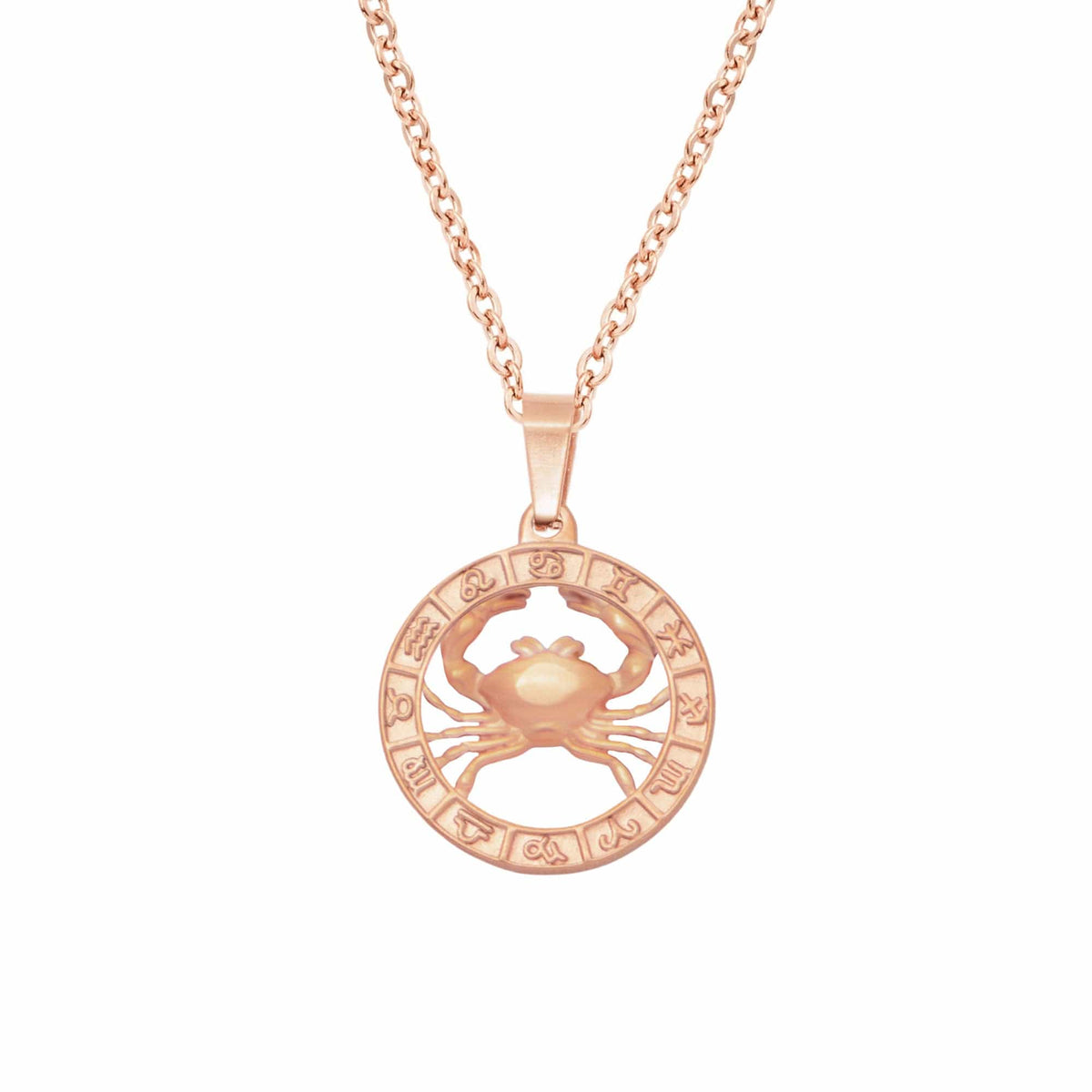 Urbanti Stainless Steel Classic Zodiac Necklace