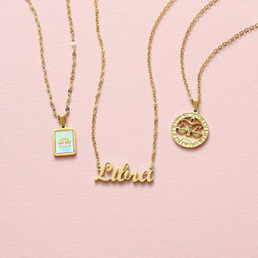 Urbanti Stainless Steel Classic Zodiac Necklace