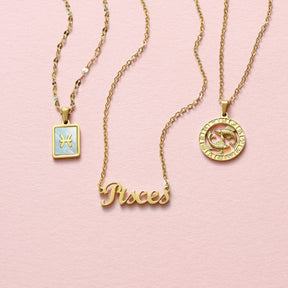 Urbanti Stainless Steel Classic Zodiac Necklace