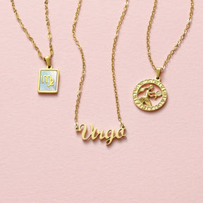 Urbanti Stainless Steel Classic Zodiac Necklace