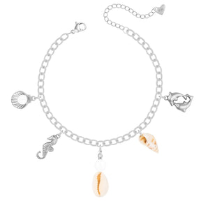 Urbanti Stainless Steel Coast Pearl Anklet