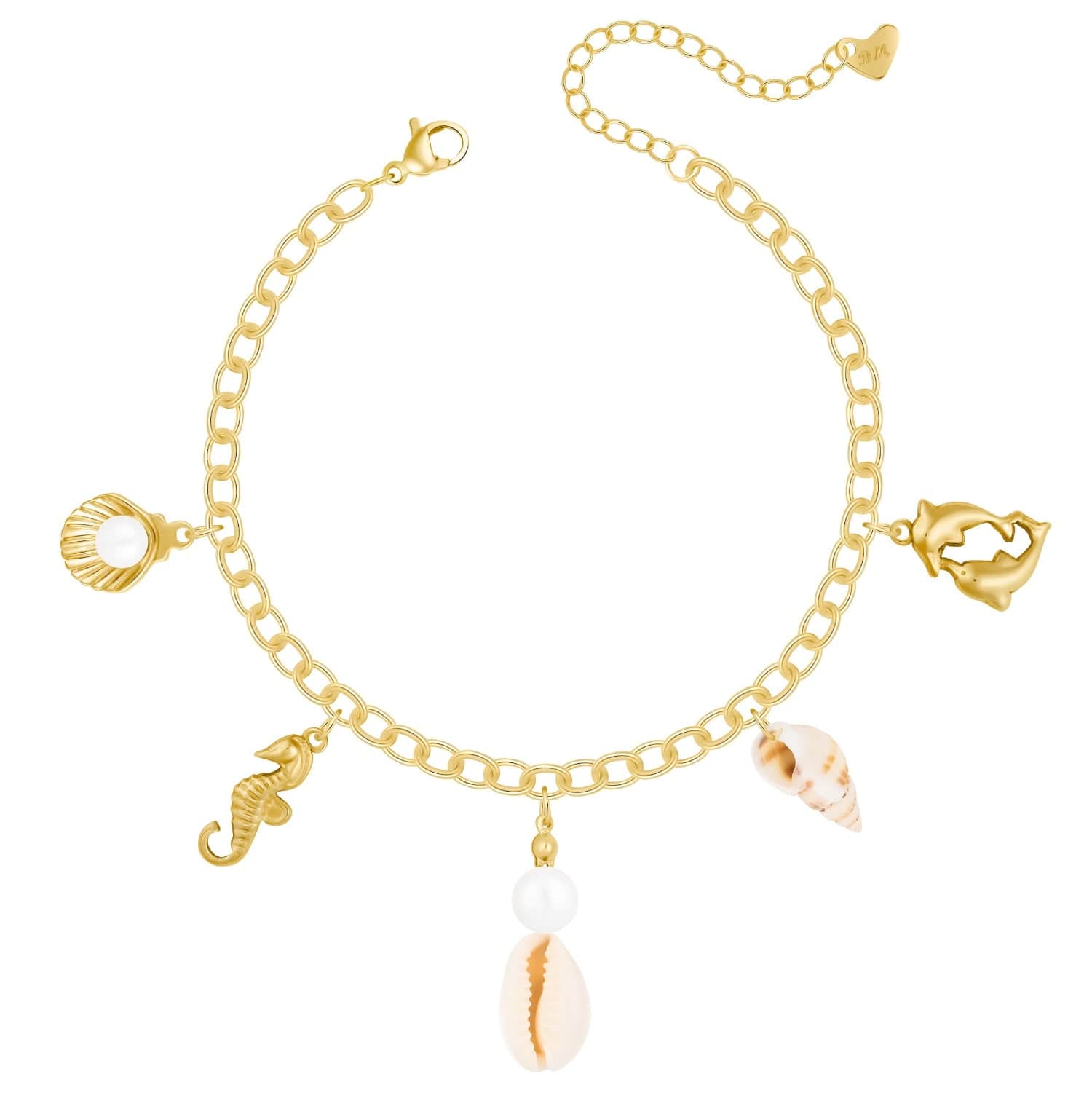 Urbanti Stainless Steel Coast Pearl Anklet