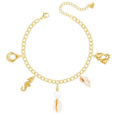 Urbanti Stainless Steel Coast Pearl Anklet