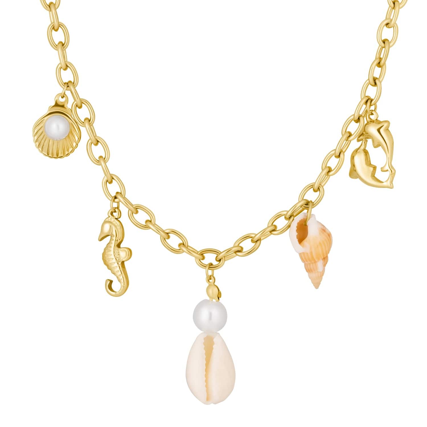 Urbanti Stainless Steel Coast Pearl Necklace