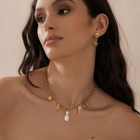 Urbanti Stainless Steel Coast Pearl Necklace