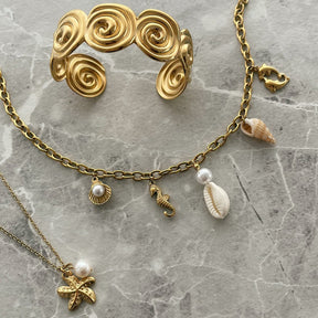 Urbanti Stainless Steel Coast Pearl Necklace